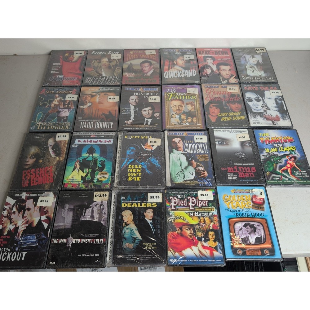 Mixed Lot Of 23 Sealed Dvds Action Drama Comedy Oldies